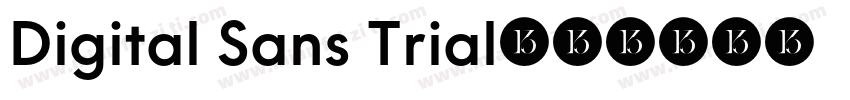 Digital Sans Trial字体转换